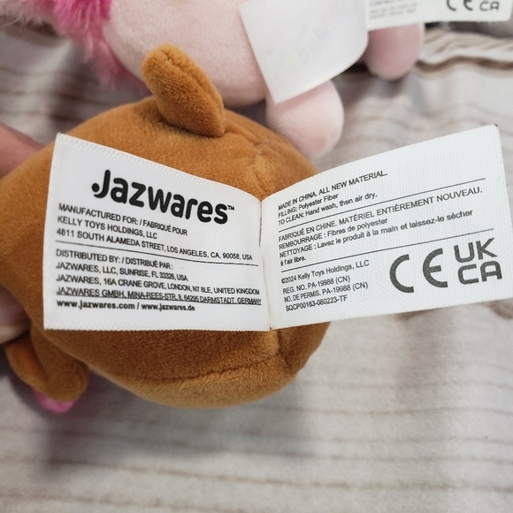 Squishmallows Bag Clips Andres Sheltie Dog & Caparinne Pink Yeti Bigfoot 4 Inch - Picture 7 of 9